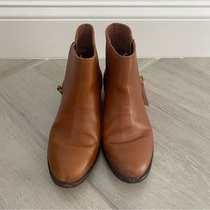 JCrew Ankle Brown Leather Boots